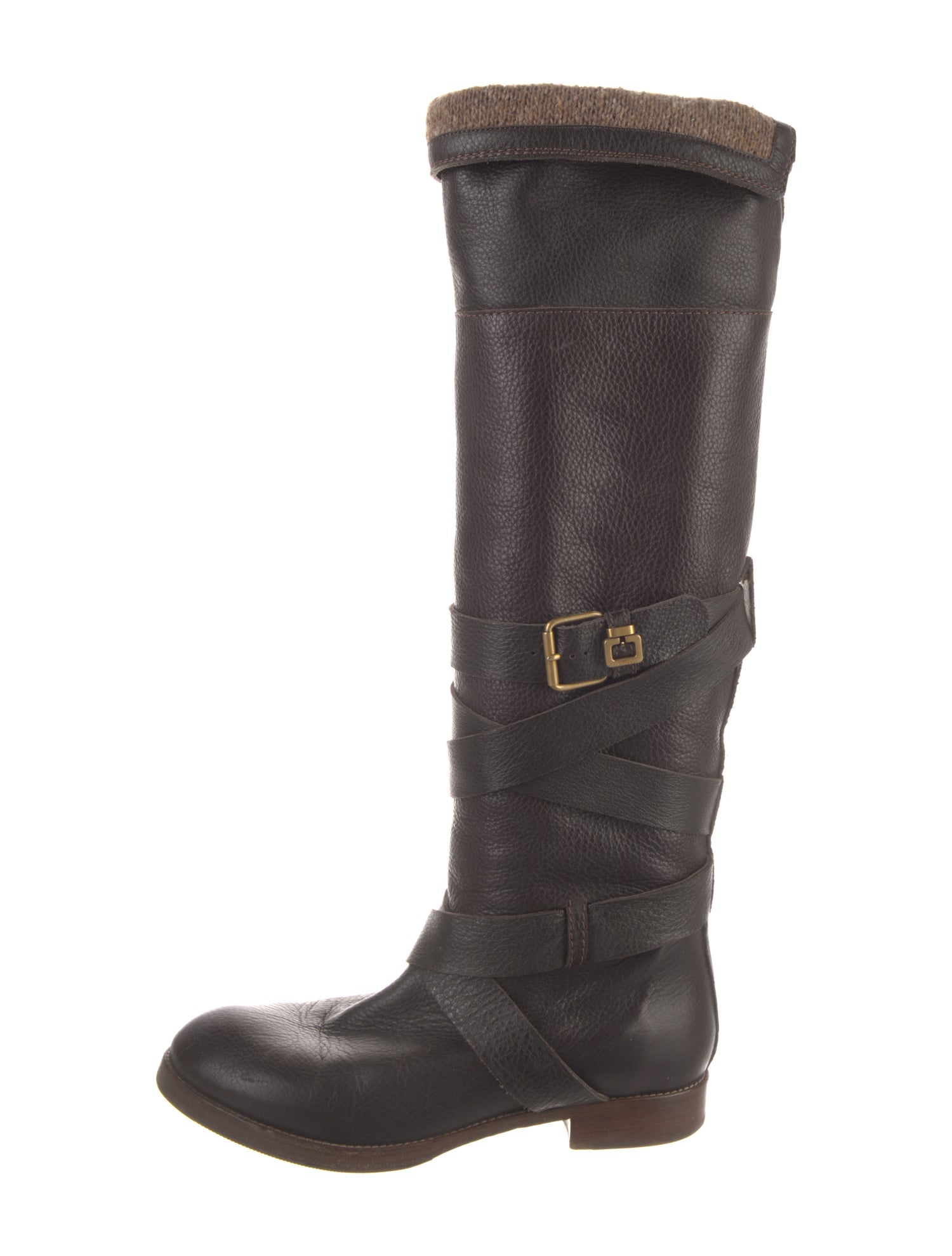 Chloé Leather Riding Boots