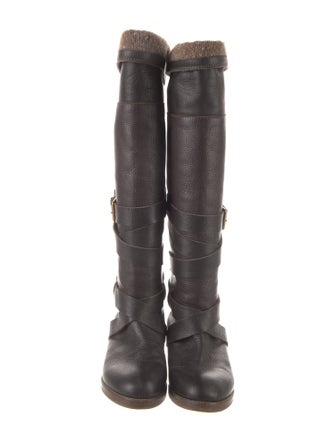Chloé Leather Riding Boots