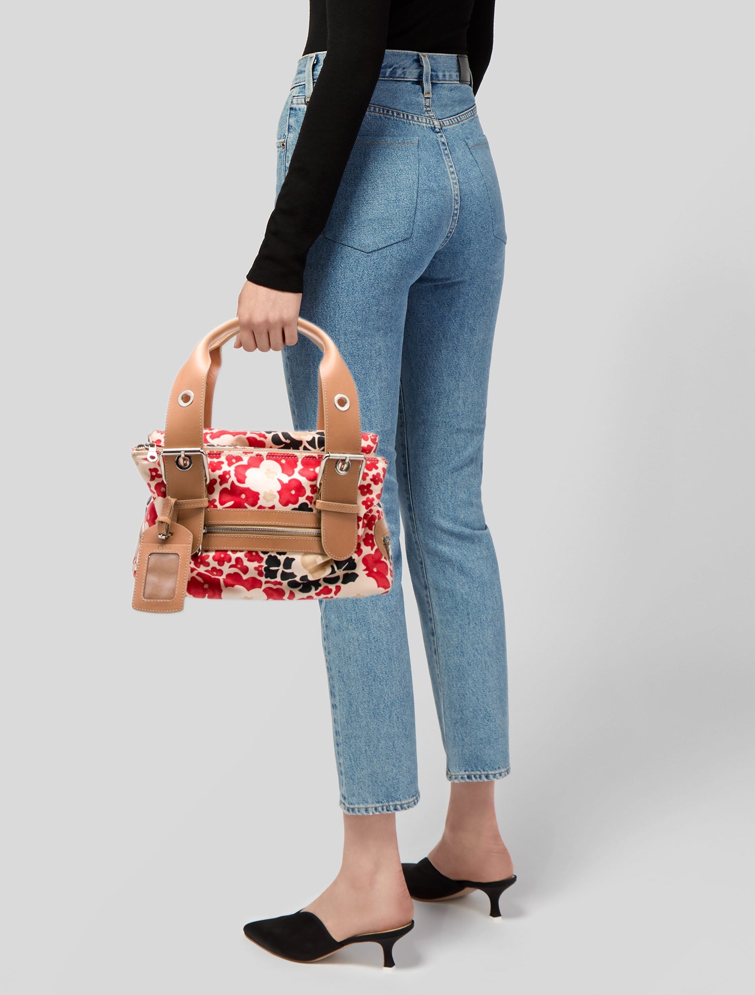 Chloé Canvas Top Handle Bag