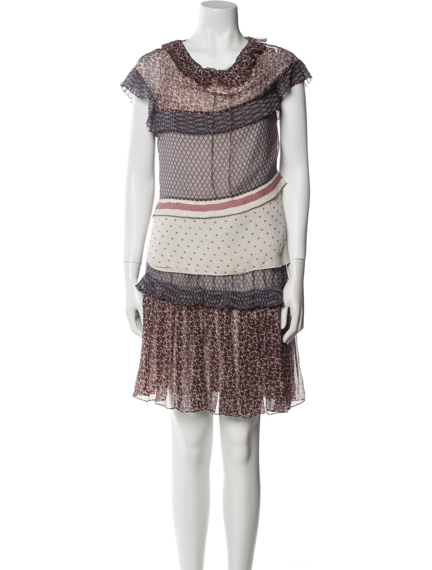 Chloé Silk Printed Skirt Set