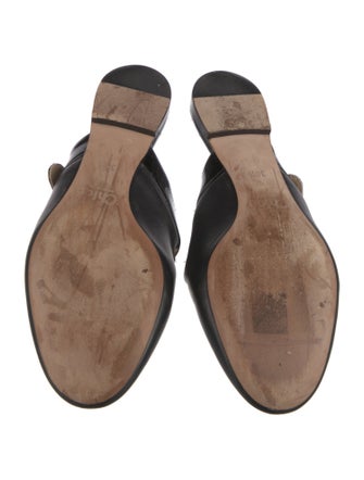 Chloé Leather Scalloped Accent Mules