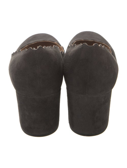 Chloé Suede Scalloped Accent Pumps