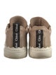 Chloé Leather Scalloped Accent Sneakers