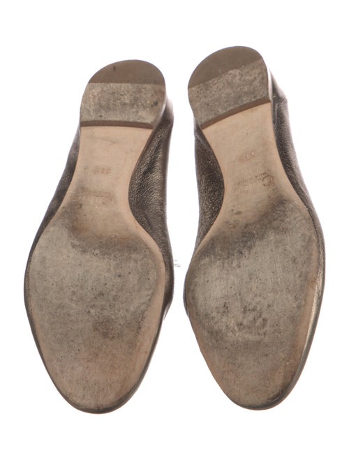 Chloé Leather Scalloped Accent Flats