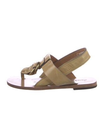Chloé Leather Slingback Sandals
