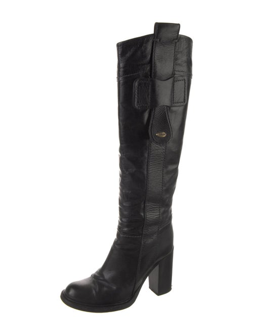 Chloé Leather Studded Accents Boots