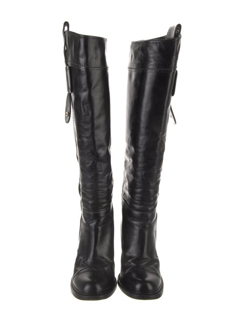 Chloé Leather Studded Accents Boots