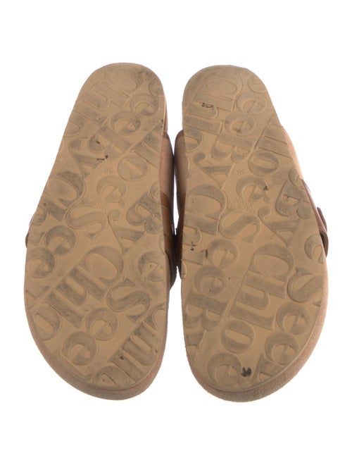 See by Chloé Suede Leather Trim Embellishment Mules