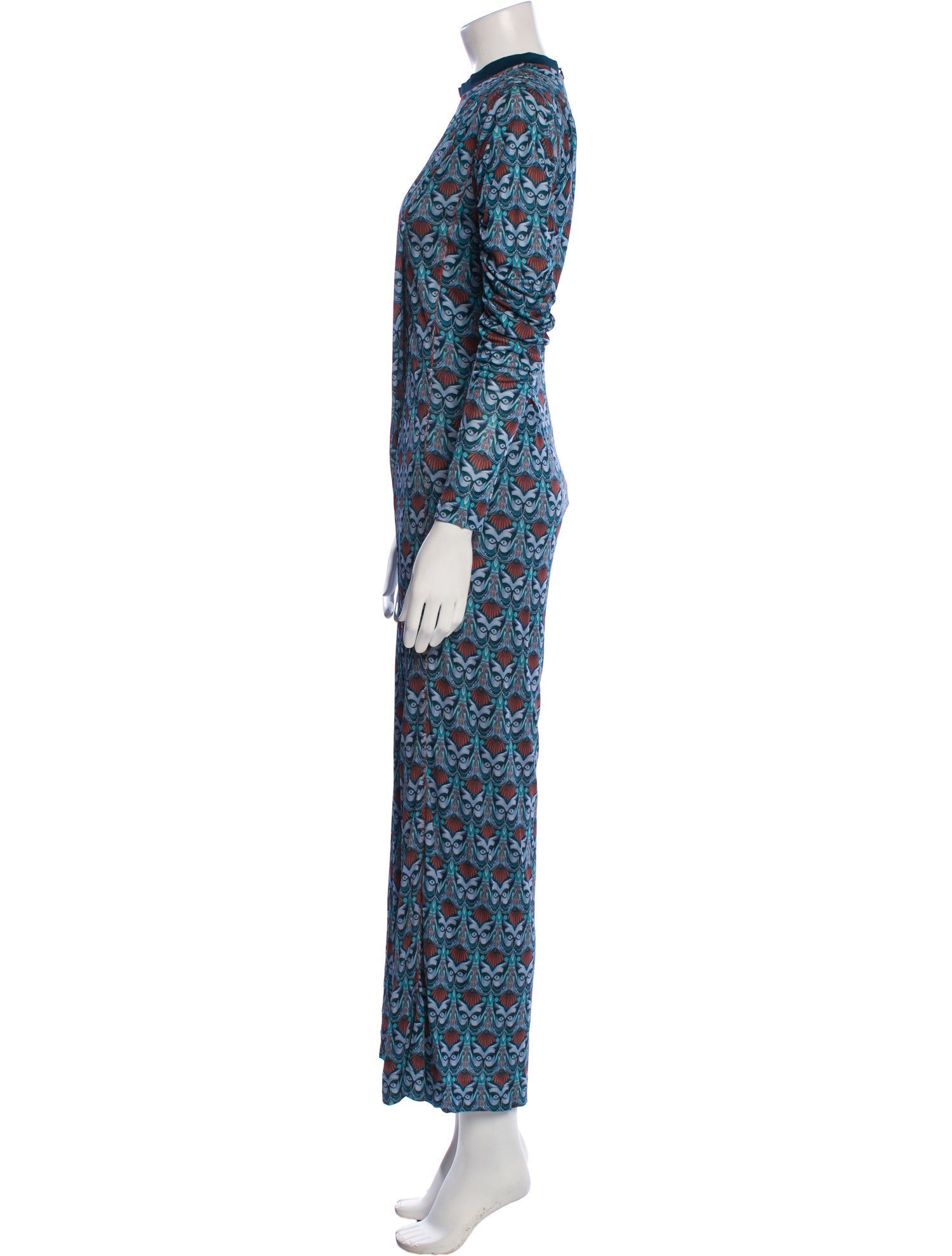 Chloé Printed Crew Neck Jumpsuit