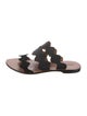 Chloé Leather Scalloped Accent Slides