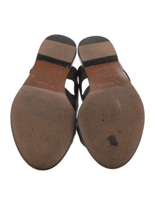 Chloé Leather Scalloped Accent Slides