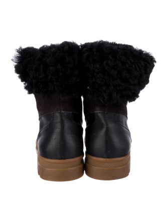 Chloé Leather Combat Boots