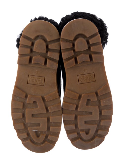 Chloé Leather Combat Boots