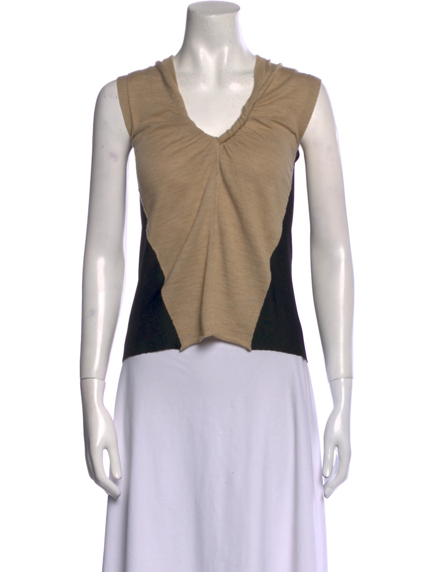 Chloé Wool V-Neck Crop Top