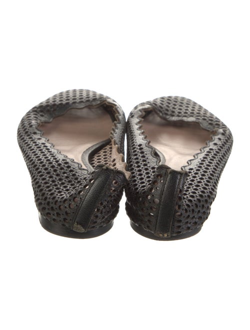Chloé Leather Lasercut Accents Ballet Flats