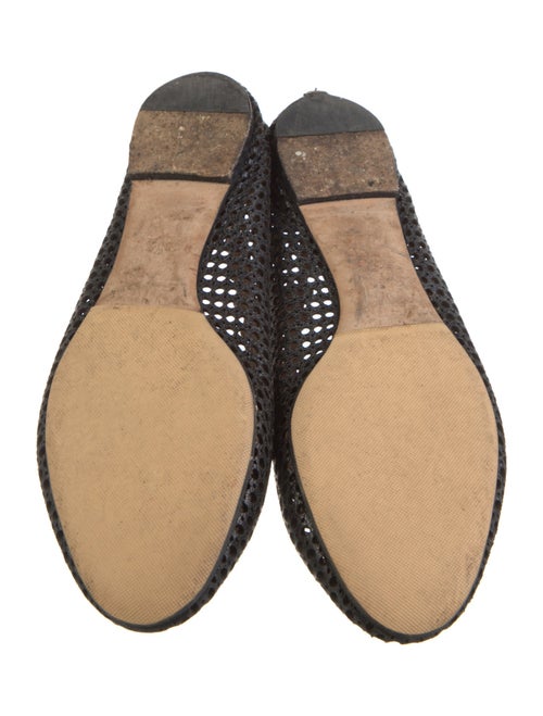 Chloé Leather Lasercut Accents Ballet Flats
