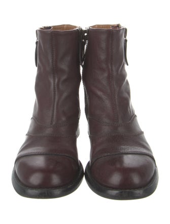Chloé Leather Combat Boots