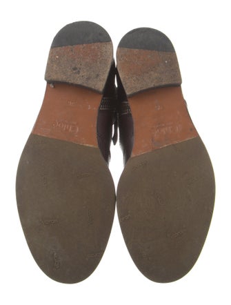 Chloé Leather Combat Boots