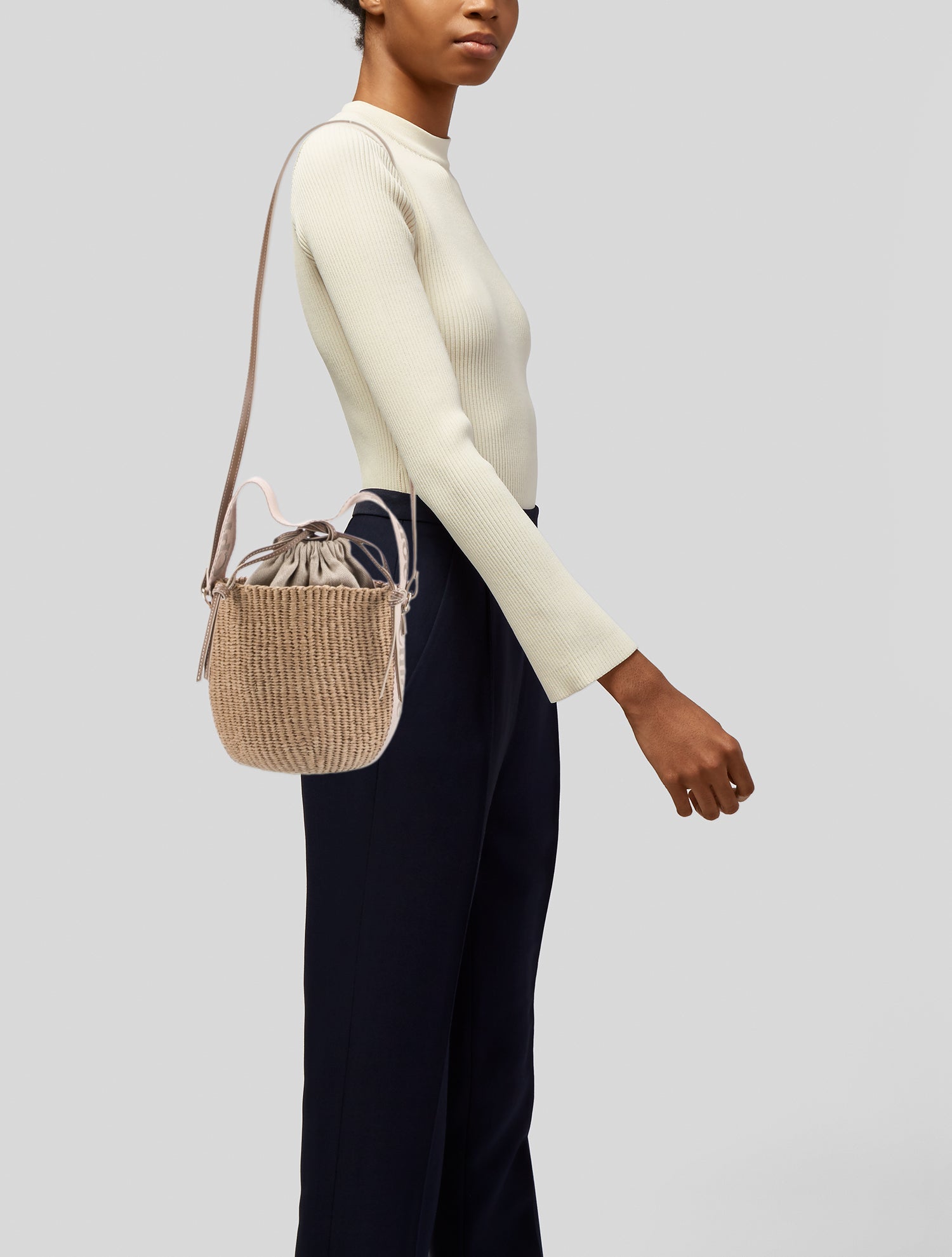 Chloe x Mifuko Raffia Shoulder Bag