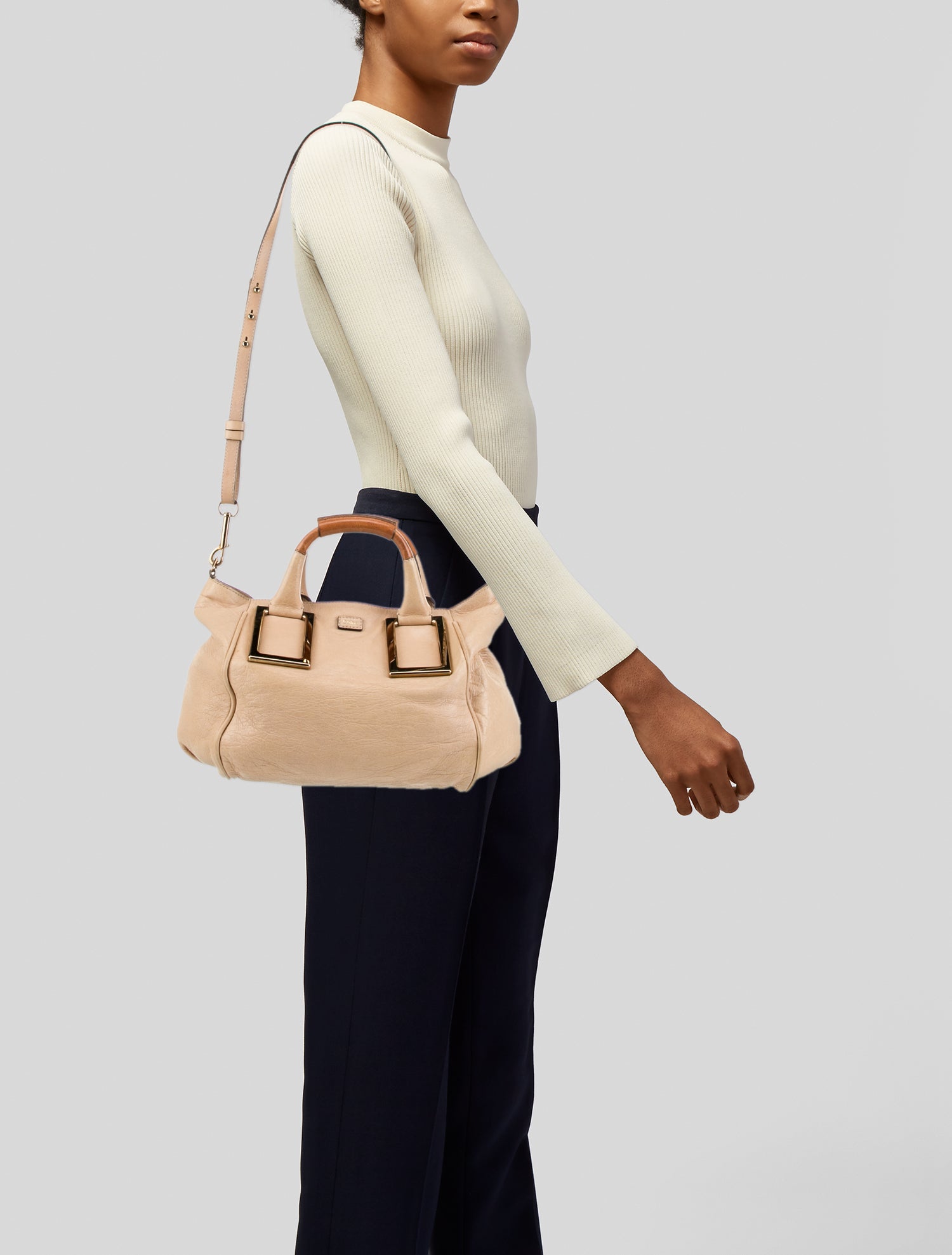 Chloé Leather Top Handle Bag