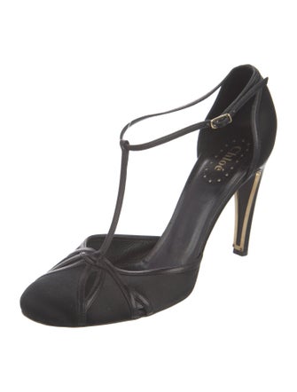 Chloé Satin T-Strap Pumps