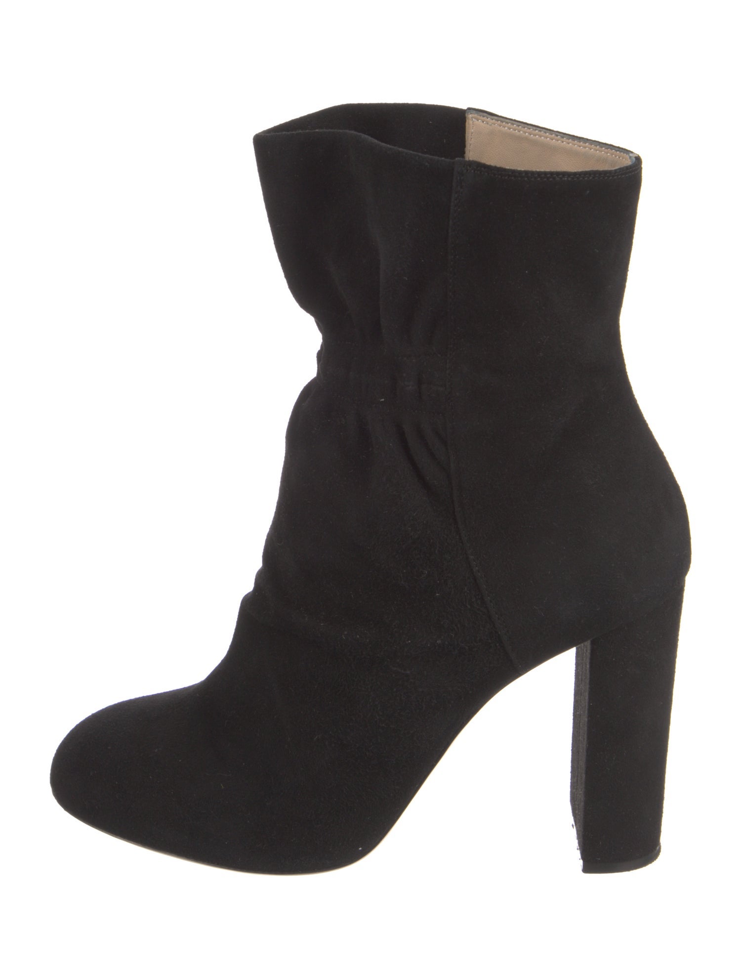 Chloé Suede Ruffle Embellishment Boots