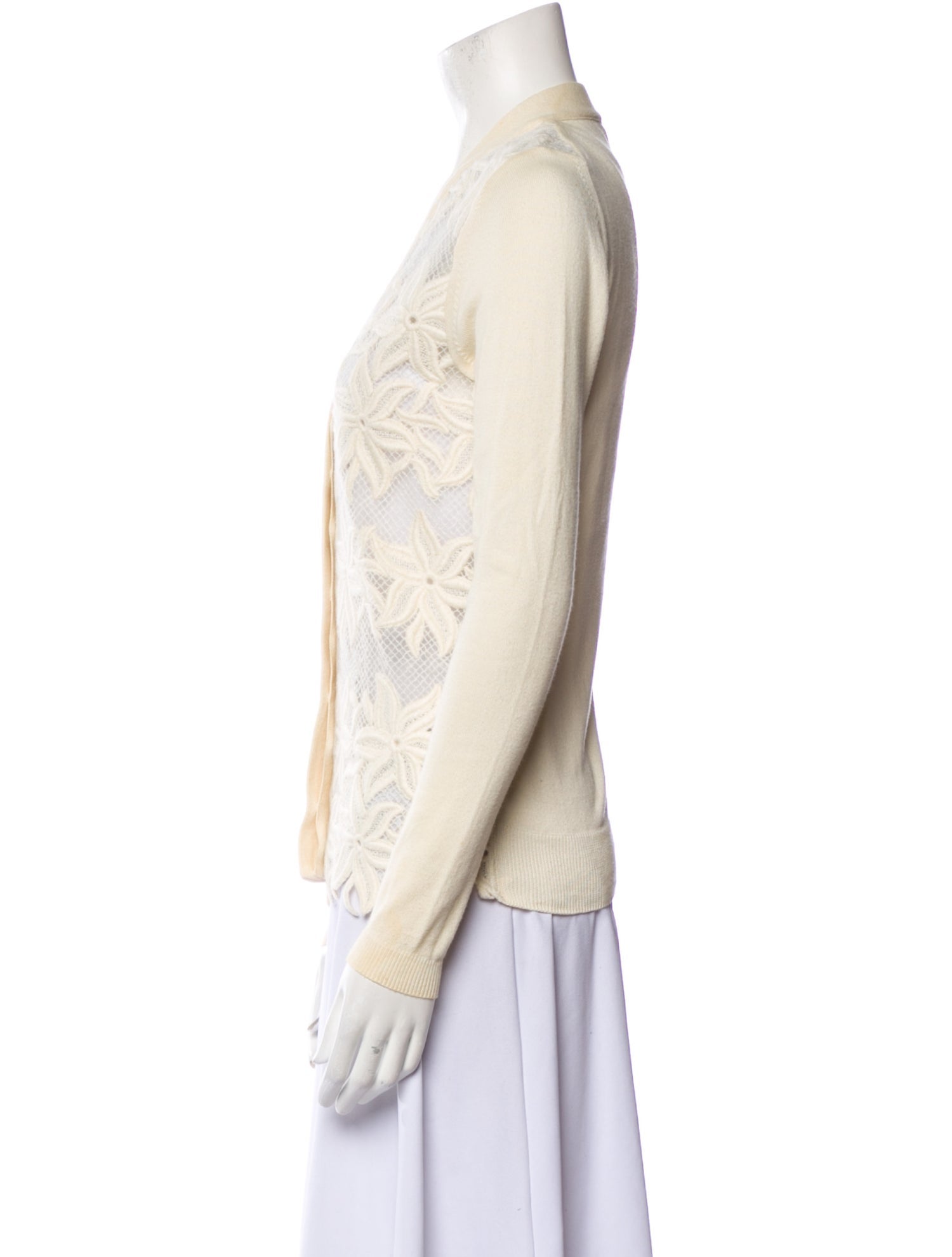 Chloé Printed V-Neck Sweater