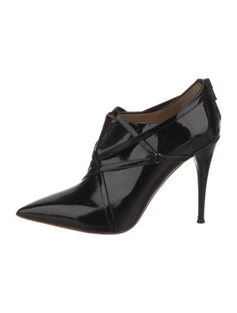 Chloé Patent Leather Lace-Up Boots