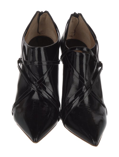 Chloé Patent Leather Lace-Up Boots