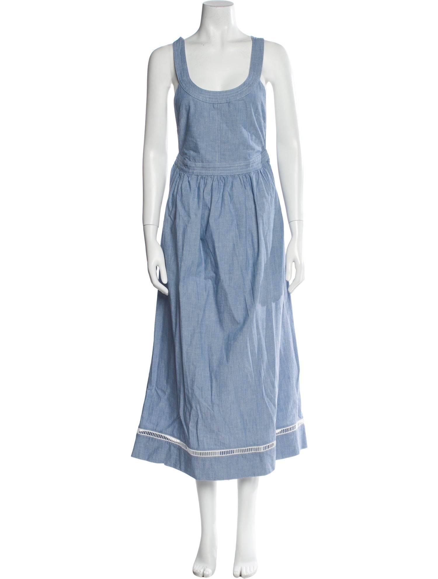 Chloé Scoop Neck Long Dress