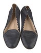Chloé Snakeskin Scalloped Accent Flats