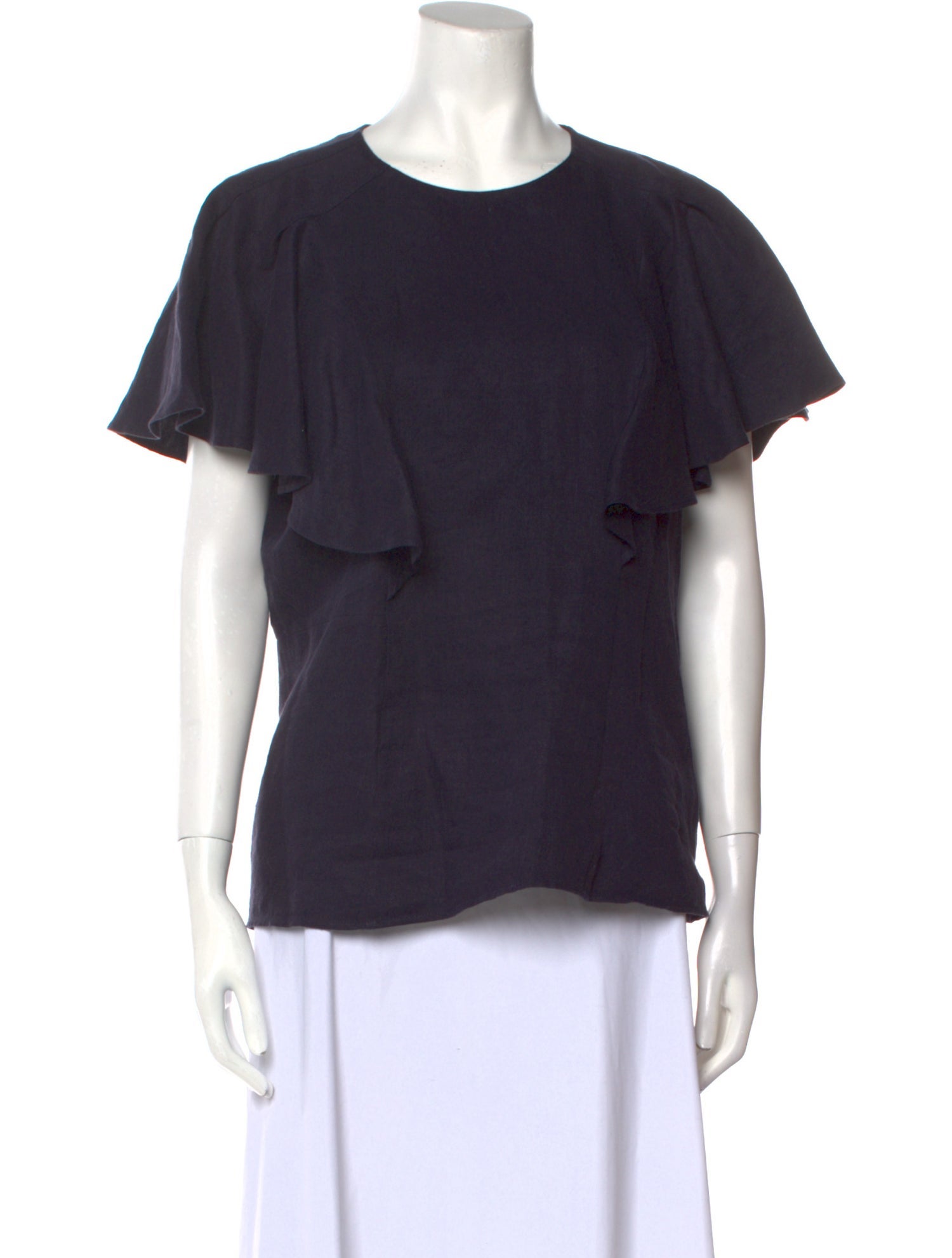 Chloé Linen Crew Neck T-Shirt