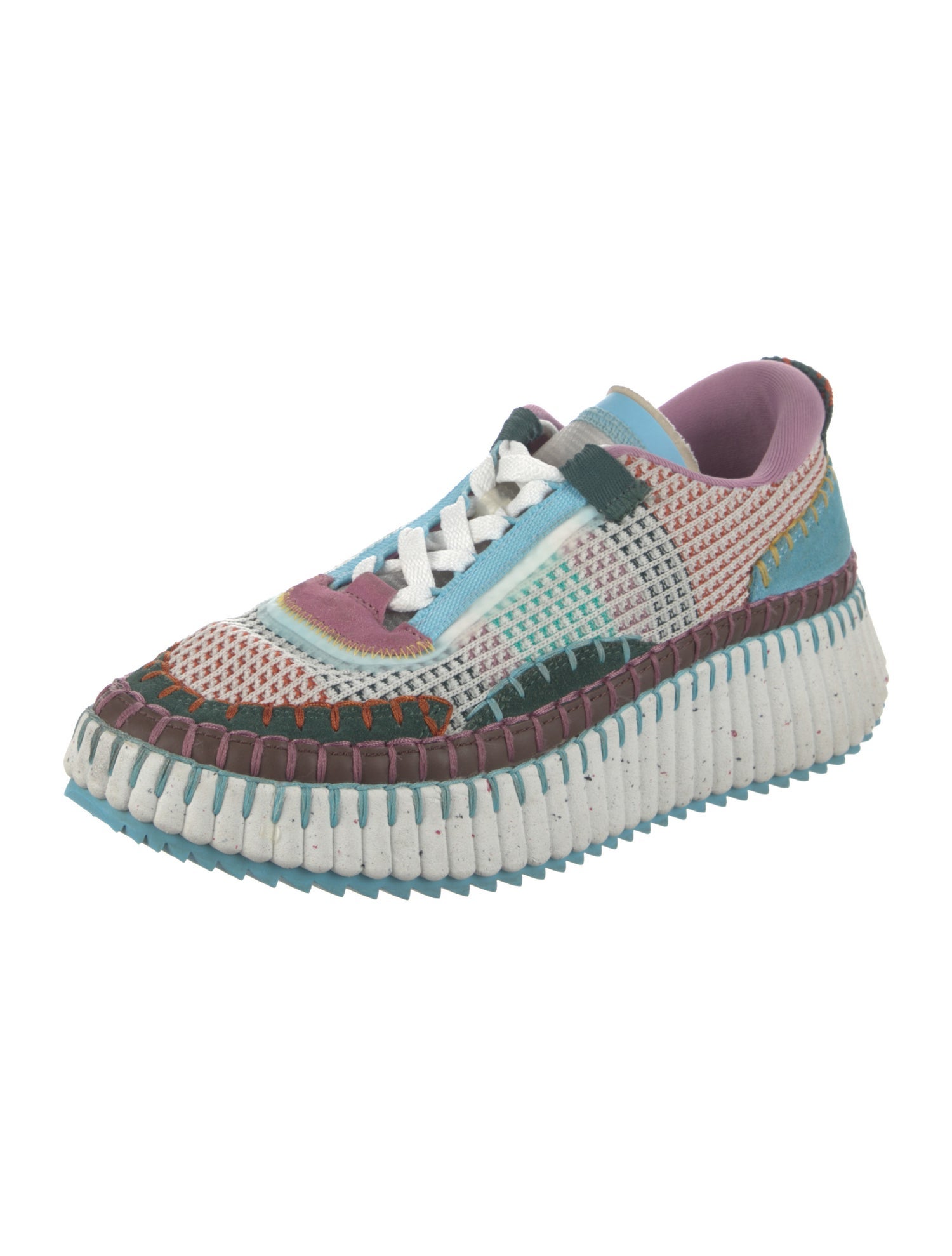 Chloé Colorblock Pattern Sneakers