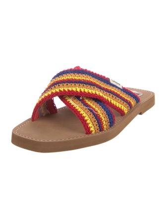 Chloé Striped Slides