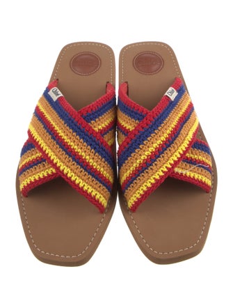 Chloé Striped Slides