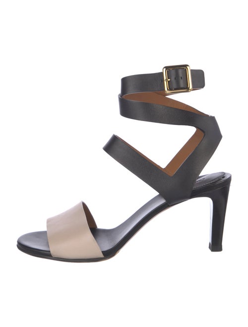 Chloé Leather Colorblock Pattern Sandals