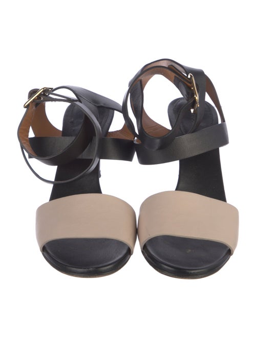 Chloé Leather Colorblock Pattern Sandals
