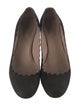 Chloé Suede Scalloped Accent Pumps