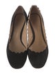 Chloé Suede Scalloped Accent Pumps