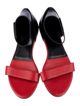 Chloé Leather Colorblock Pattern Slides