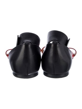 Chloé Leather Colorblock Pattern Slides