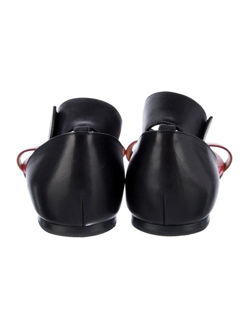 Chloé Leather Colorblock Pattern Slides