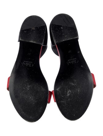 Chloé Leather Colorblock Pattern Slides