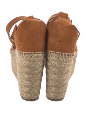Chloé Suede Scalloped Accent Espadrilles