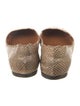 Chloé Snakeskin Scalloped Accent Ballet Flats