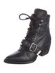 Chloé Leather Lace-Up Boots