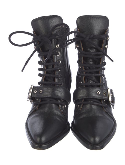 Chloé Leather Lace-Up Boots