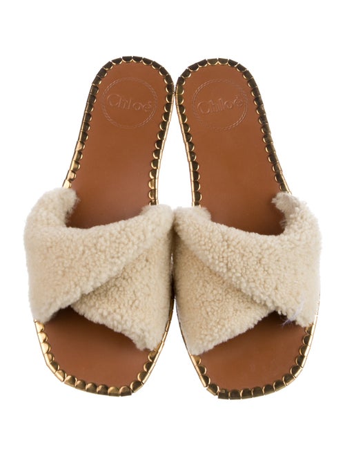 Chloé Shearling Slides
