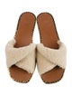 Chloé Shearling Slides