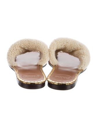 Chloé Shearling Slides